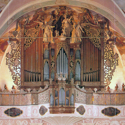 Maihingen, ehem Klosterkirche, Hauptorgel