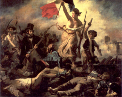 Eugene Delacroix, La Liberté Guidant Le Peuple (1830), Paris Louvre