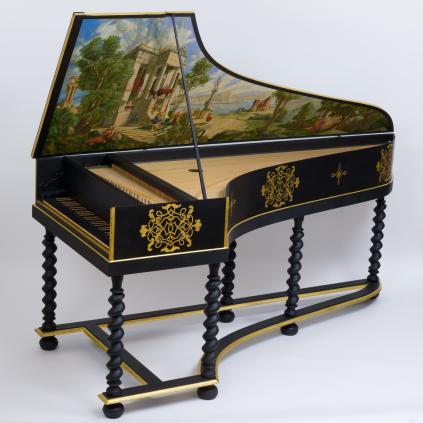 first scientific reconstruktion of a Christian Vater harpsichord,1738, Helmut Balk