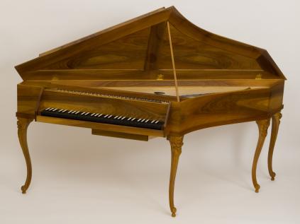 One of our "training replicas" of a spinet after Johann Heinrich Silbermann, 1767 by Anke Schrewe (neé. Hondelmann)