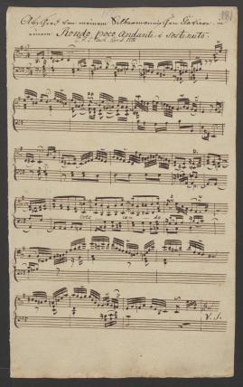 "Abschied von meinem Silbermannischen Clavier" D-B Bach P 359