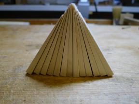 Alle keilförmig vorbereiteten Rohlinge