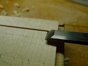 Vorarbeiten durch Ausstemmen