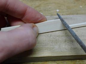 Schaft schmaler feilen