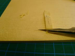 Ab dieser Breite wird das Leder auch am anderen Ende ausgeschärft