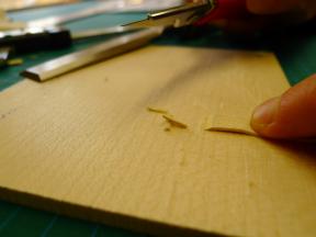 Das ausgeschärfte Leder