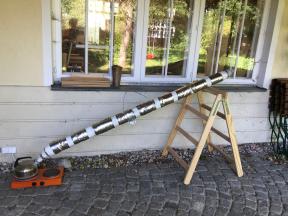 Dämpfen des Resonanzbodensteges aus Birnbaum