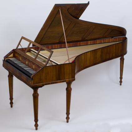 Zweite wissenschaftliche Rekonstruktion dieses süddeutschen Hammerflügels (anonym/Umfeld J. A. Stein, ca. 1780)