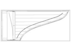 Technische Zeichnung des gesamten Flügels 