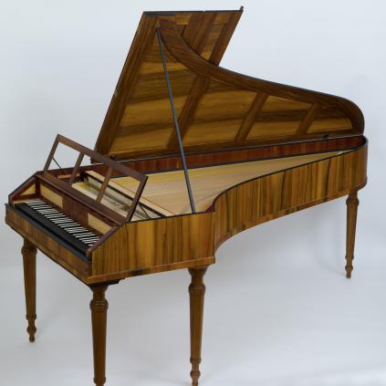 Erste wissenschaftliche Rekonstruktion dieses süddeutschen Hammerflügels (anonym/Umfeld J. A. Stein, ca. 1780)