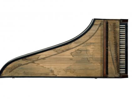 Hammerflügel um 1780, Umkreis Johann Andreas Stein, Draufsicht