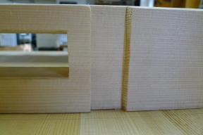 Nut im Damm für den Abbund