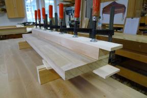 Verleimen von Stimmstock und Kämpfer