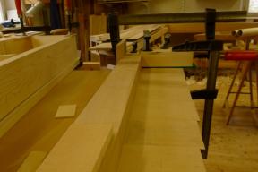 Furnieren des Stimmstocks