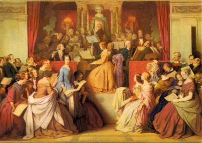 Moritz von Schwind, Eine Symphonie (1852, Ausschnitt), München , Neue Pinakothek