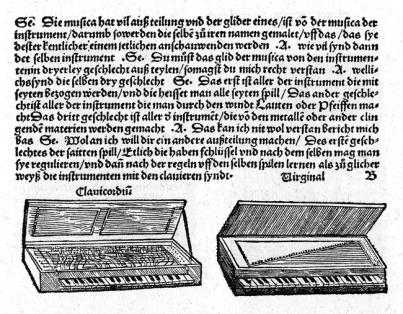 Sebastian Virdung: Musica getuscht, Basel 1511, fol. B