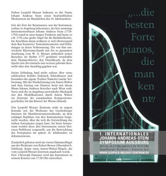 Flyer Stein-Symposium Augsburg