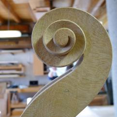 Griffbrett Geige Schnecke BarockConnections