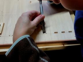 Ausarbeiten der Abstiche  .