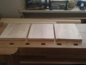 Klaviaturplattenrohlinge aus Linde .