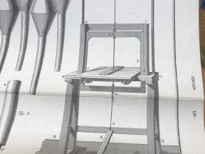 Historisches Vorbild von Dom Bedos für unsere Säge