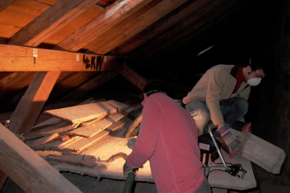 Damit zusammenhängende Untersuchung und Dokumentation des Dachbodens oberhalb der Dreifaltigkeitsorgel 2007